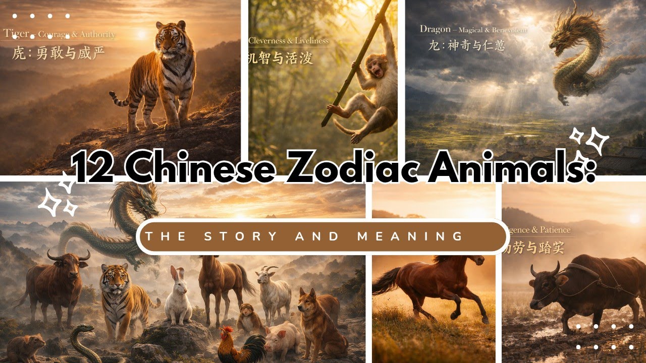 Chinese Zodiac Animals Explained | Stories, Meanings & Happy Year of the Horse 2026 十二生肖的故事｜2026马年快乐