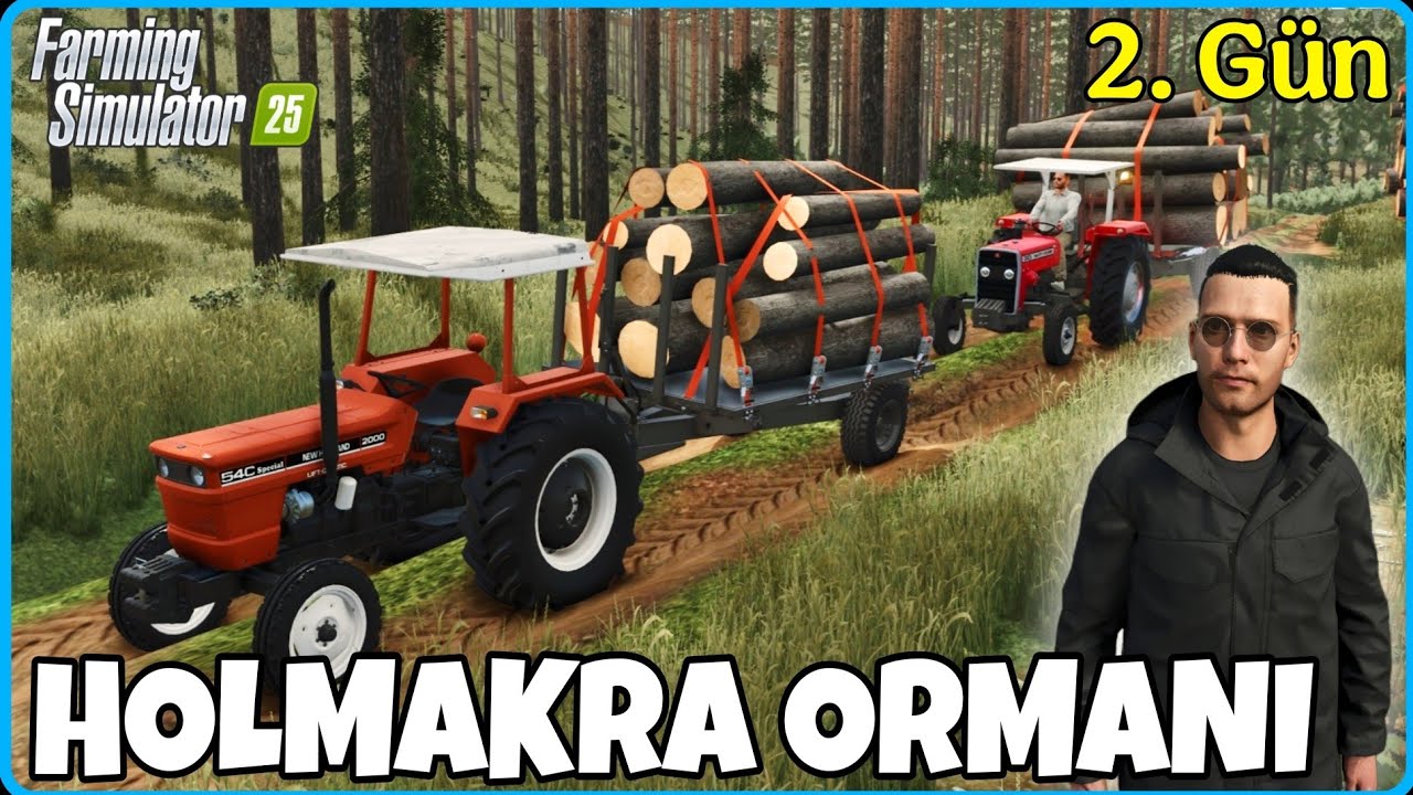 EFSANELERLE ORMANDAYIZ❗️KÜÇÜK TRAKTÖRLERİN DEV RAMPAYLA MÜCADELESİ ŞAŞIRTTI ❗️FS25 HOLMAKRA ORMANI