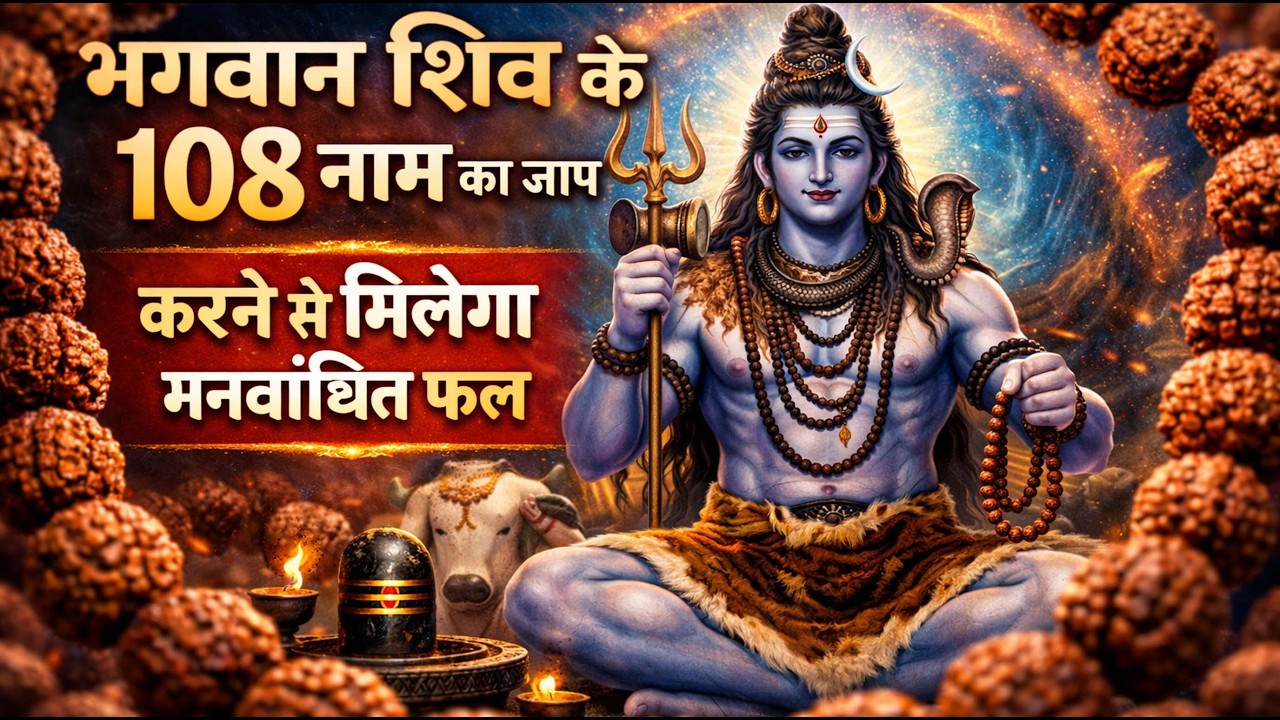 भगवान शिव के 108 नाम | रोज सुनें, मिलेगा मनवांछित फल | Lord Shiva 108 Names