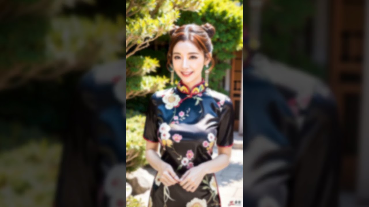 A.I. beauty girl lookbook: Asian traditional style.