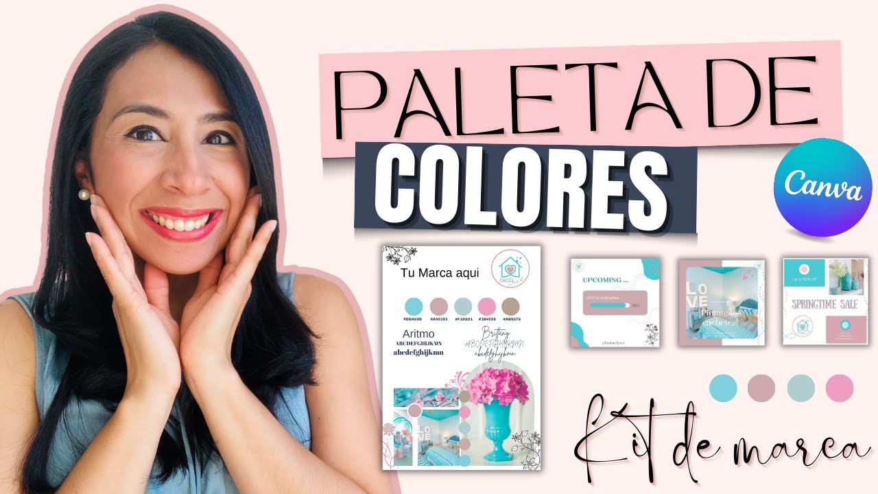 ✨Paleta  de colores + Kit de marca con Canva 💕