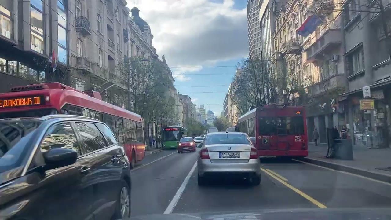 Beograd, vožnja, Zeleni venac - Terazije - Slavija - Autokomanda