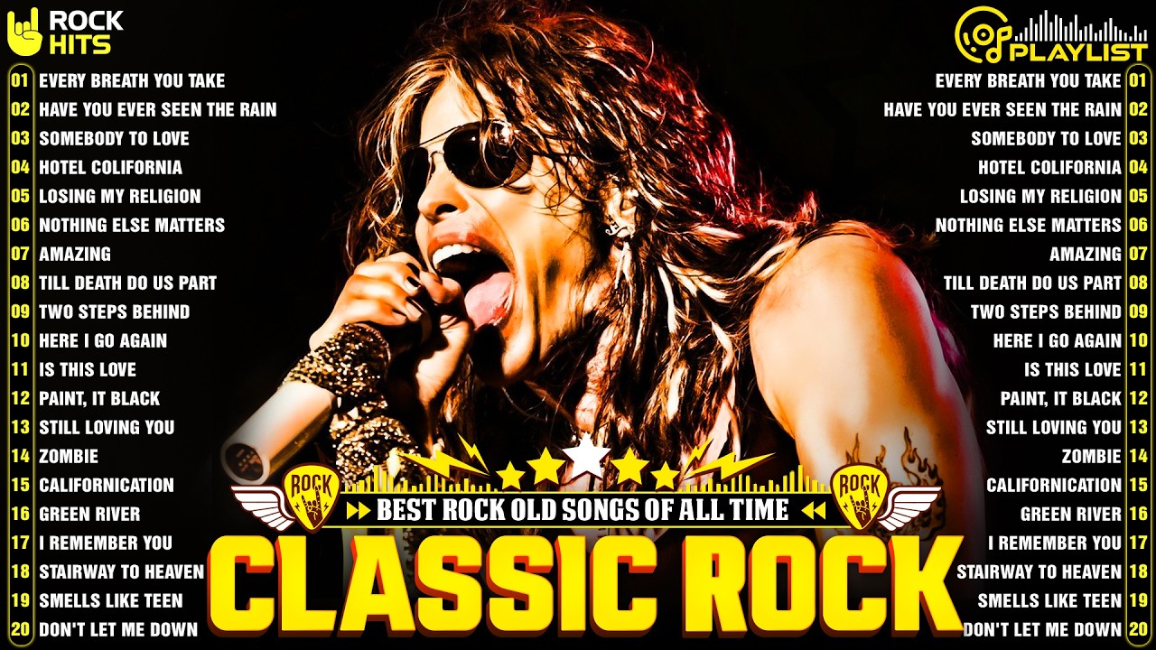Guns N' Roses, Queen, ACDC, Bon Jovi, Metallica, Nirvana 🎶 Classic Rock Songs 70s 80s 90s Full Album