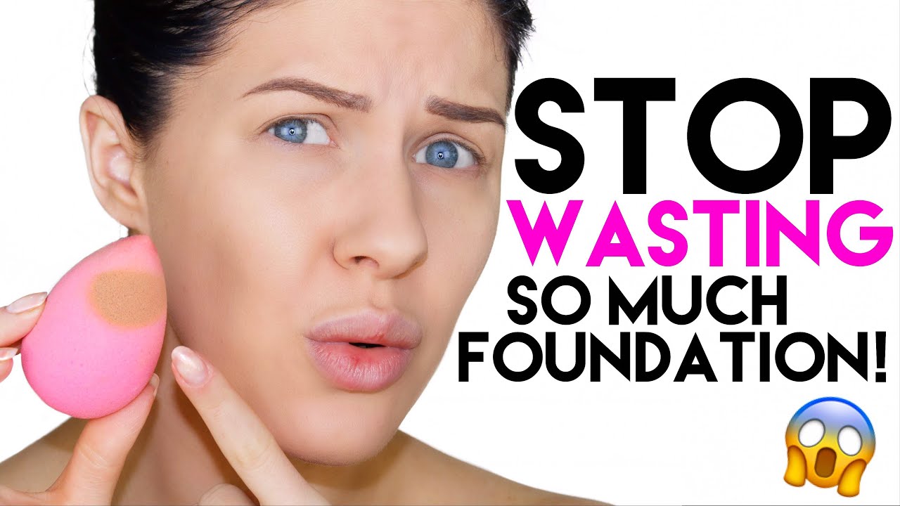 HOW TO STOP YOUR BEAUTY BLENDER ABSORBING/WASTING SO MUCH PRODUCT!!!