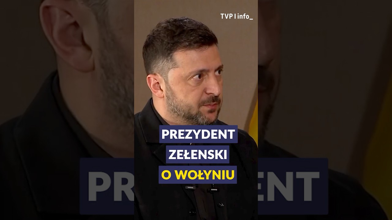 Zełenski o Wołyniu: Ukraińcy nie będą blokowali ekshumacji #polityka #polska #ukraina #shorts