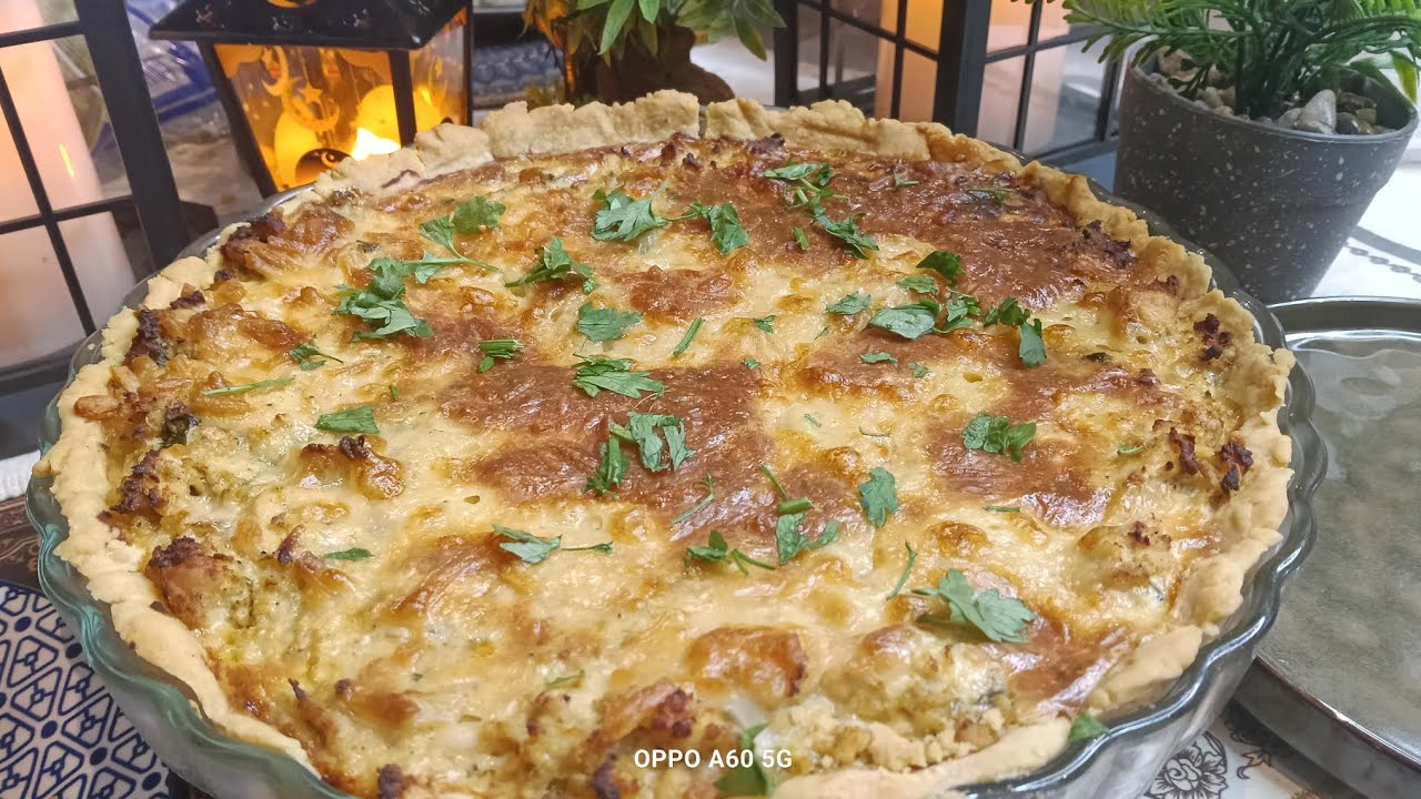 #كيش (تورتة دجاج) وصفة جزائرية روعة ... جربوها 😋
