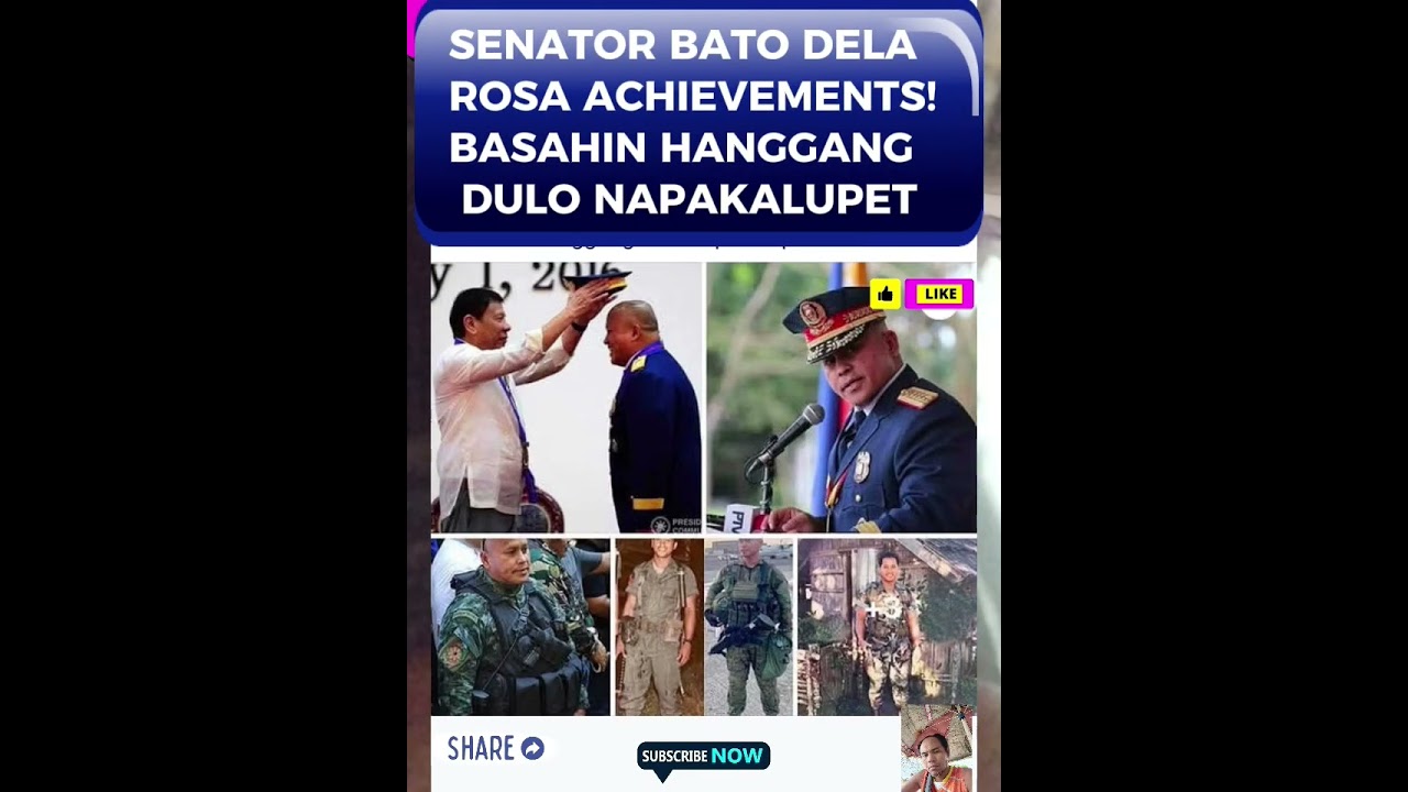 Senator, Bato dela Rosa, achievement, #vedioshorts