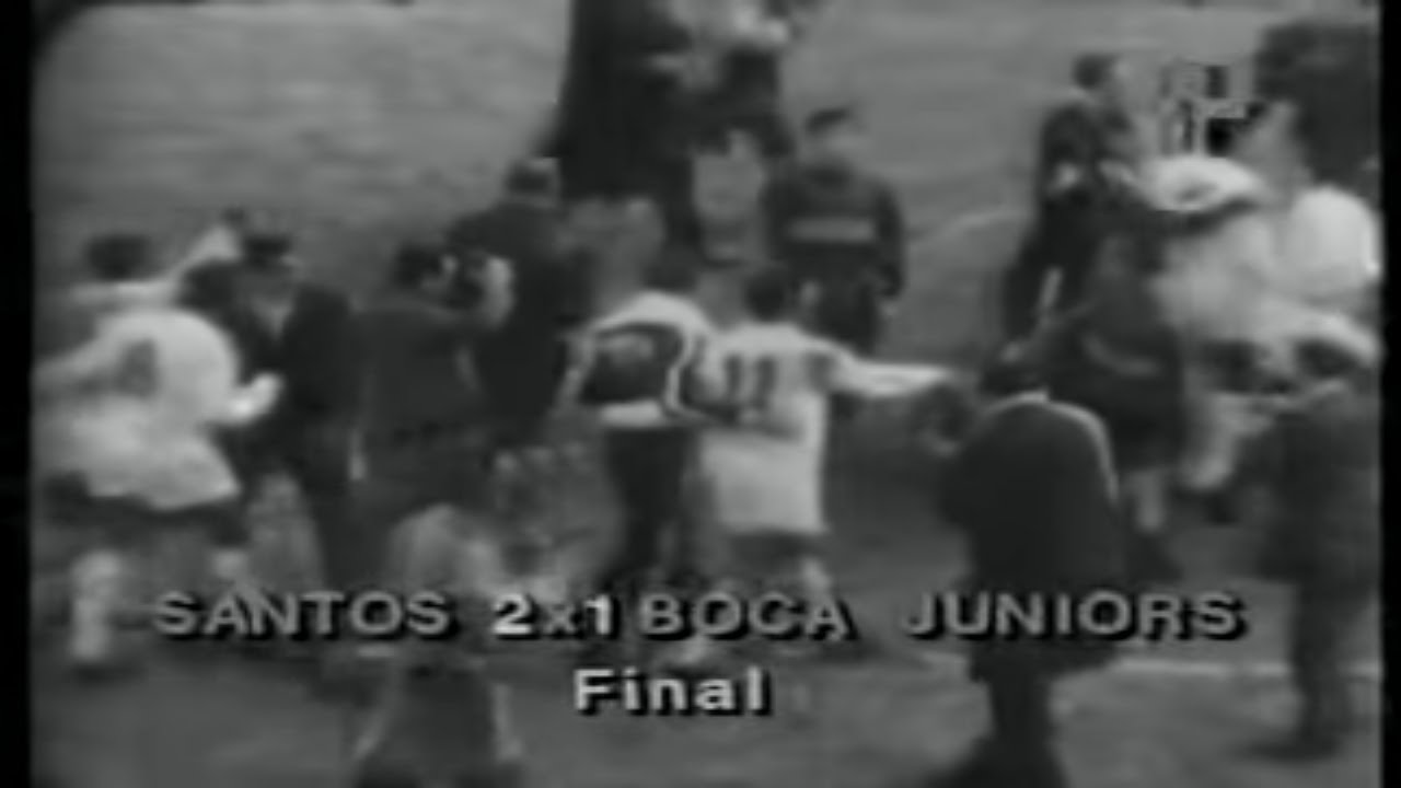 Boca Juniors 1 x 2 Santos - Decisão Taça Libertadores - 2 tempo - 1963