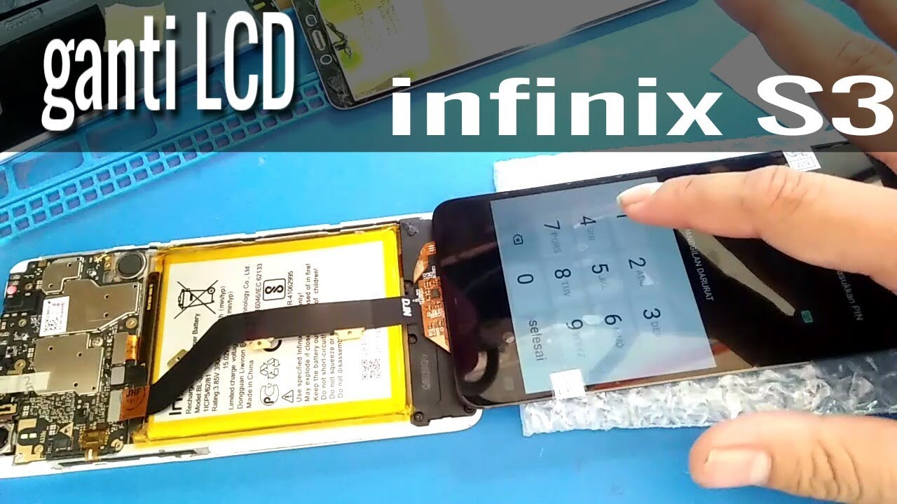 Infinix hot S3 / x573 ganti LCD | screen repair