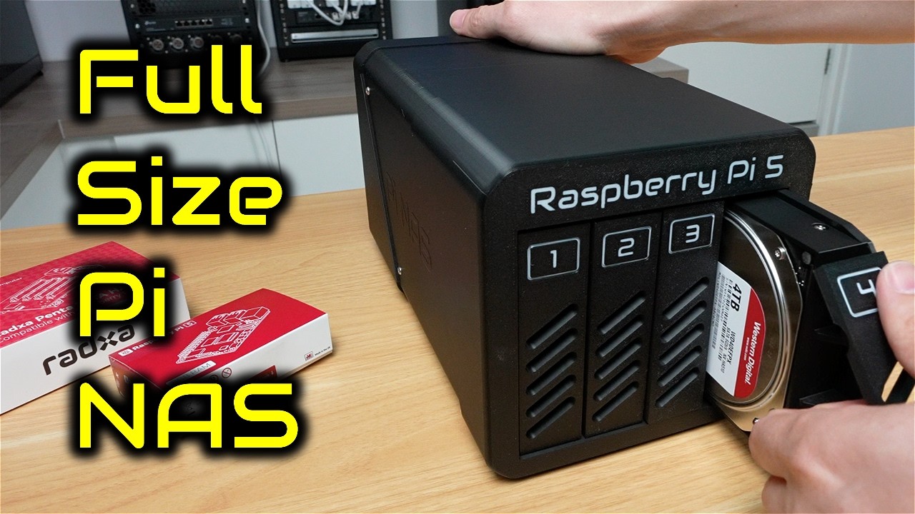I Built a 4-Bay NAS with a Raspberry Pi 5 - Swappable Drives & RAID 5