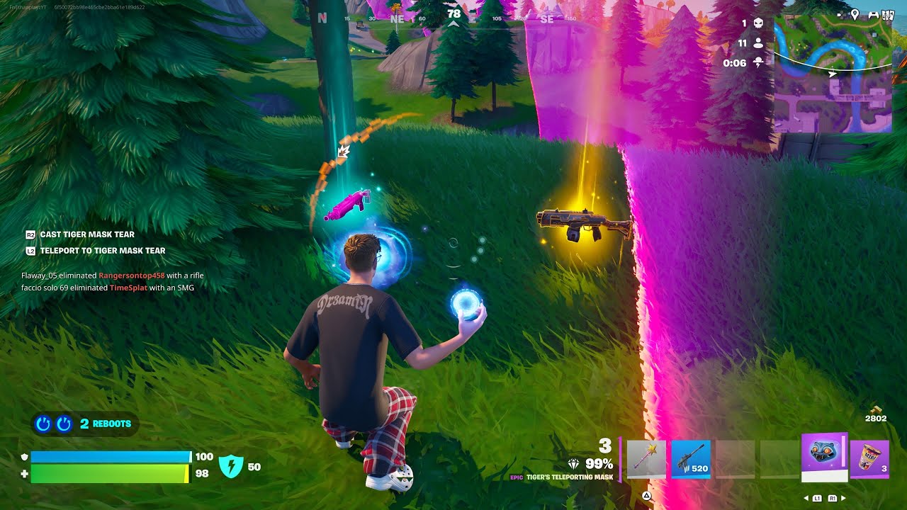 The chest loot....
