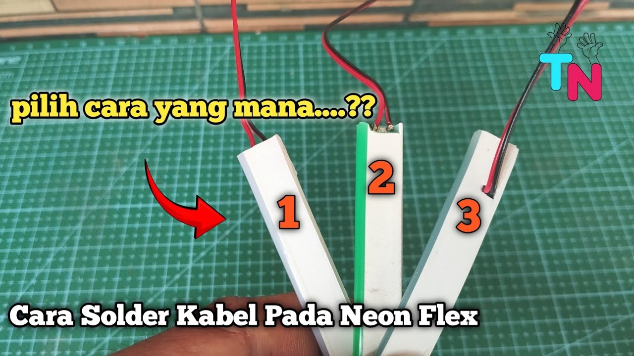 3 Cara solder kabel pada neon flex