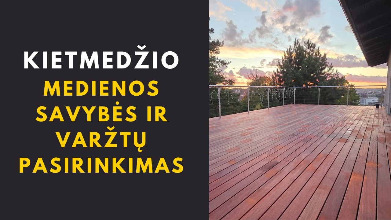 Kodėl tinkami varžtai lemia visos terasos ilgaamži&scaron;kumą? // Kietmedžio Padouk terasa // STATOME JUMS