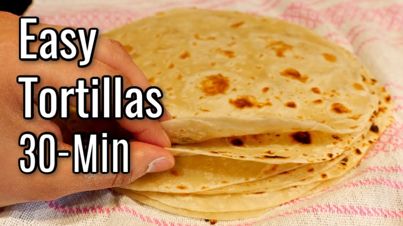 How to make THE BEST Homemade Flour Tortillas Recipe in 30 MINUTES | Views on the road