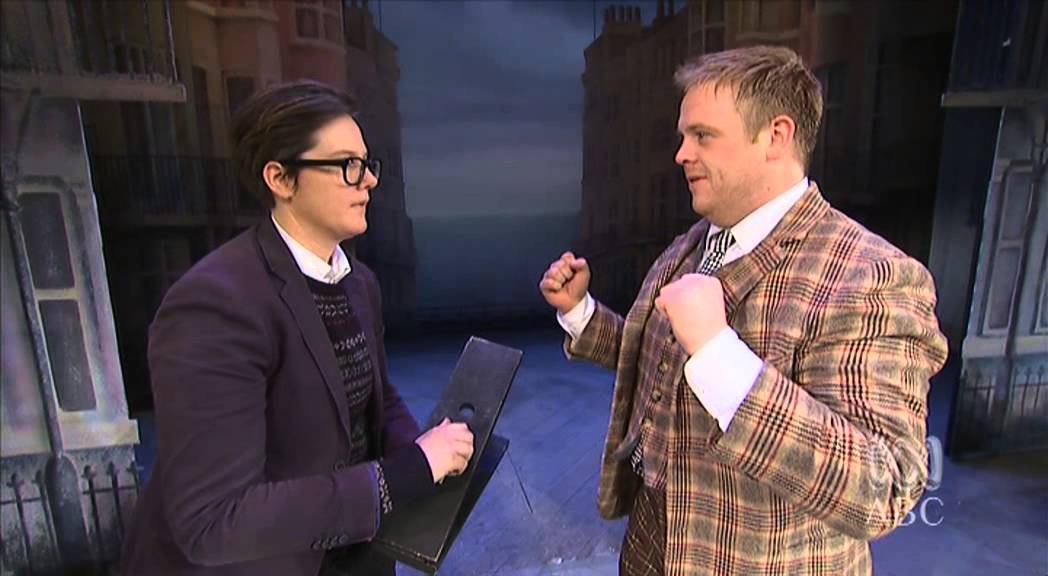 Owain Arthur on Adam Hills Tonight for One Man, Two Guvnors