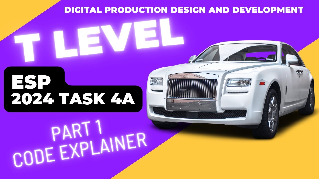 T Level DPDD ESP 2024 Solution (Part 1)