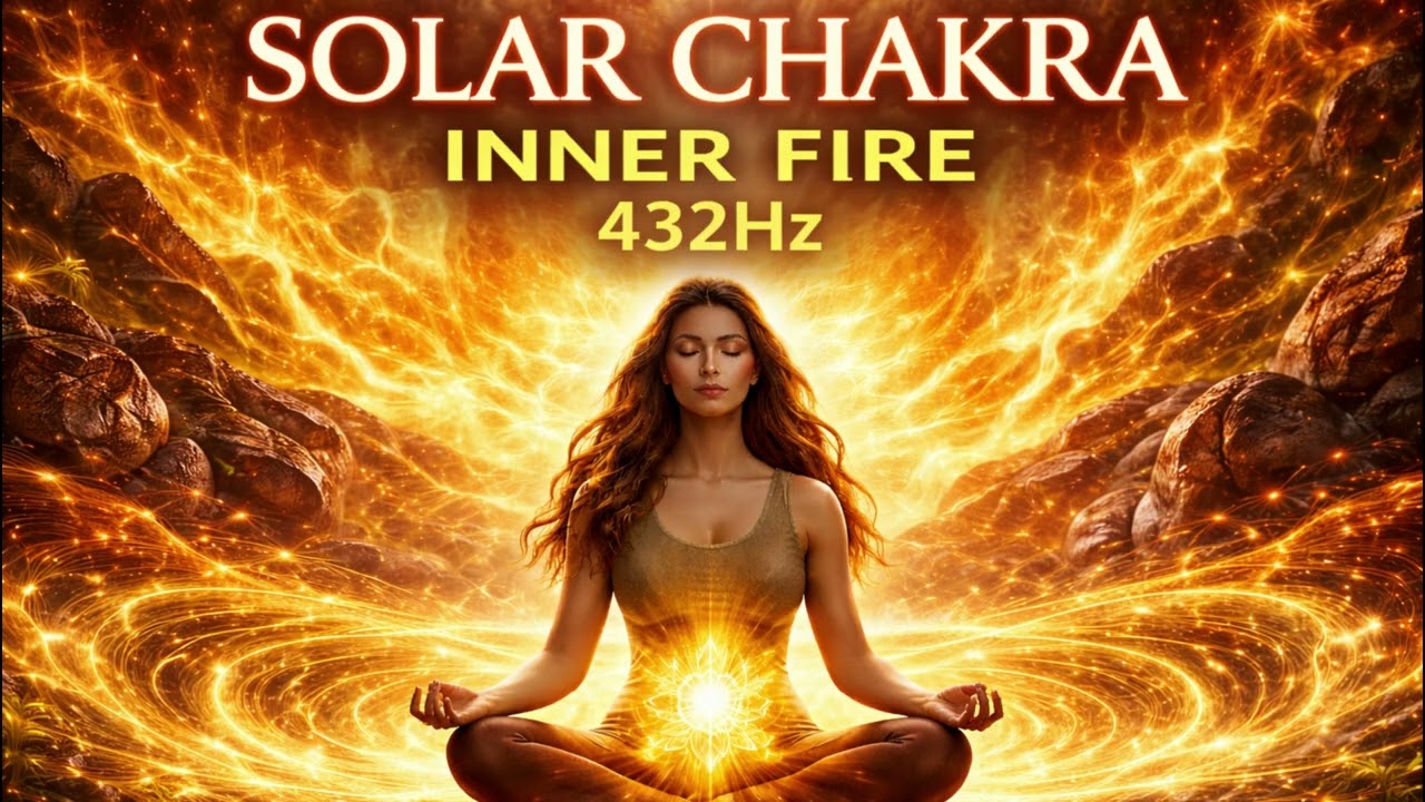 Solar Chakra Inner Fire | 432Hz Power Activation | Theta + Gamma Infinite Synchronization Meditation