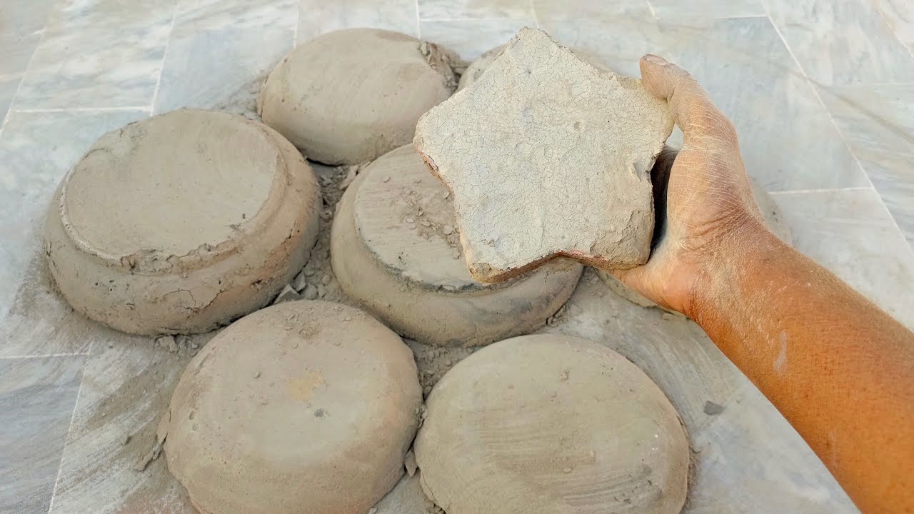 Asmr. Masterpiece ten dirts dry crumbling floor + clay pot sorry guys big shapes uthai nh gai