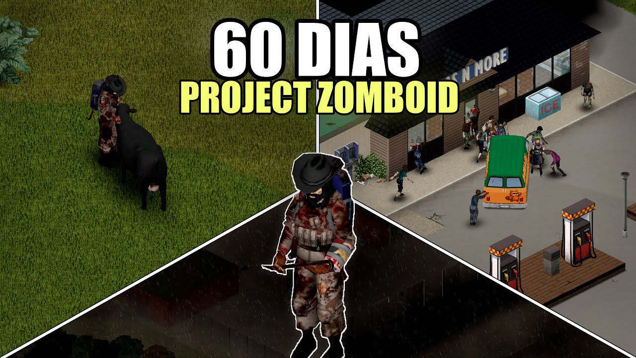 Sobrevivi por 60 Dias no Project Zomboid!!