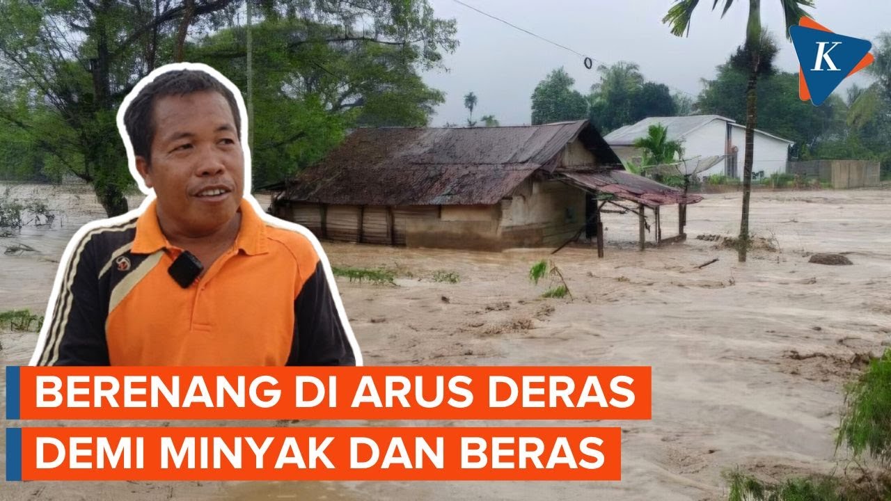 Hampir Tewas! Cerita Alamsyah Tembus Derasnya Banjir Aceh Tamiang demi Beras