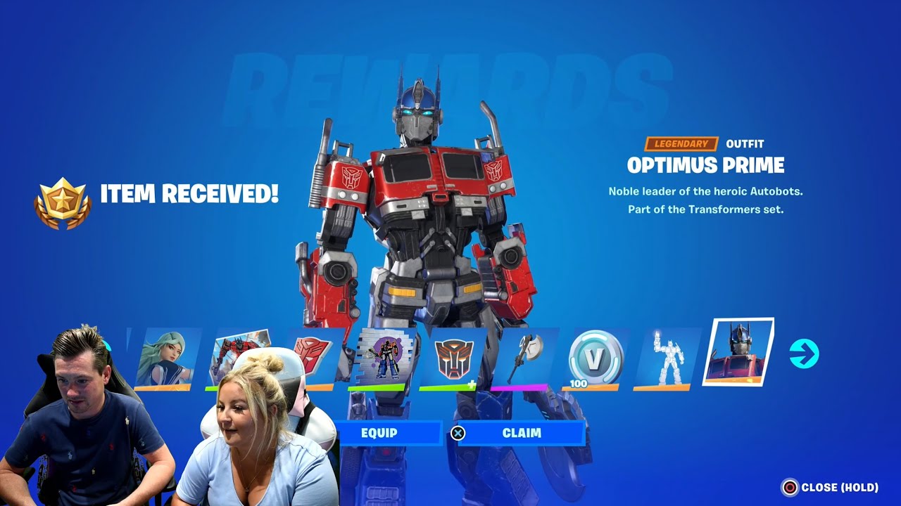 LEVEL 100 Unlocking NEW Fortnite Battle Pass Tier 100 Skin OPTIMUS PRIME Unlocking EVERY Tier WILDS