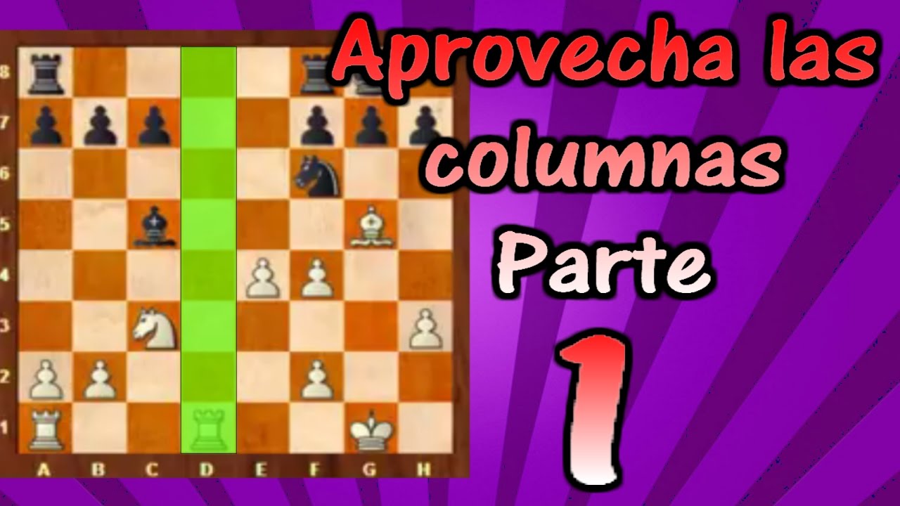 Técnicas avanzadas de ajedrez | Las columnas abiertas 1-2