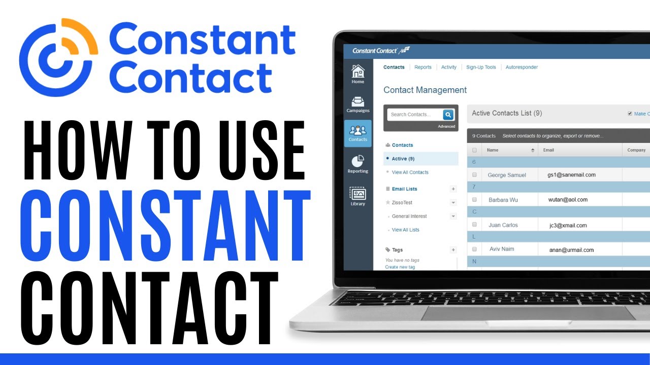 Constant Contact Tutorial For Beginners | Email Marketing Software 2025