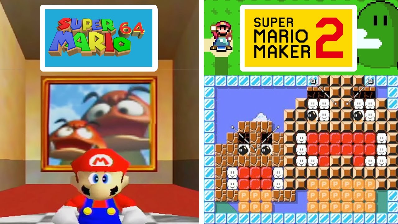 Super Mario 64 FULL GAME Super World Recreated in Super Mario Maker 2