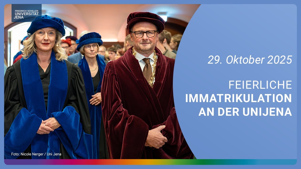 Feierliche Immatrikulation der Matrikel 2025/26 an der Universität Jena