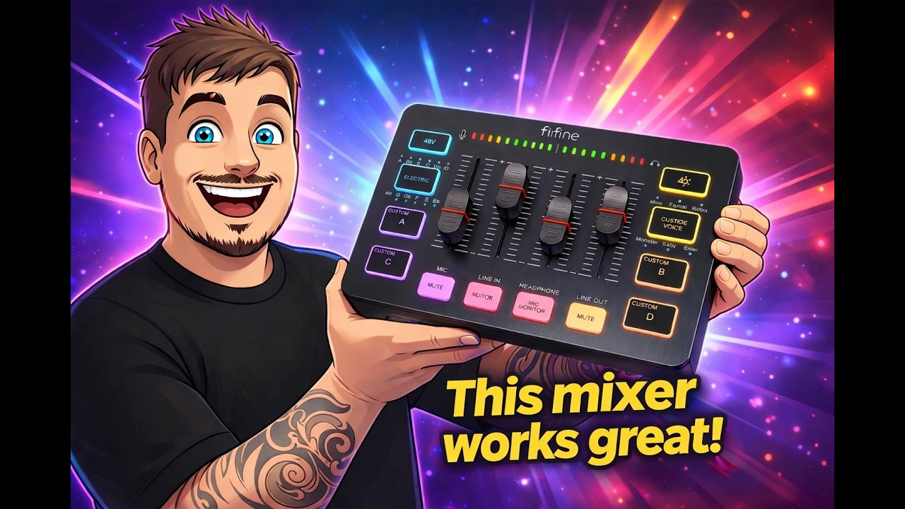 Fifine SC3 Gaming Audio Mixer & Interface Review & Test