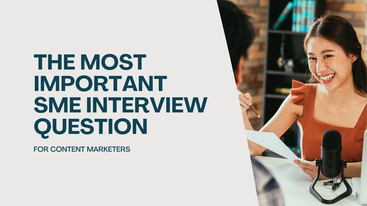 How Pro Content Marketers Get the Most from a SME Interview