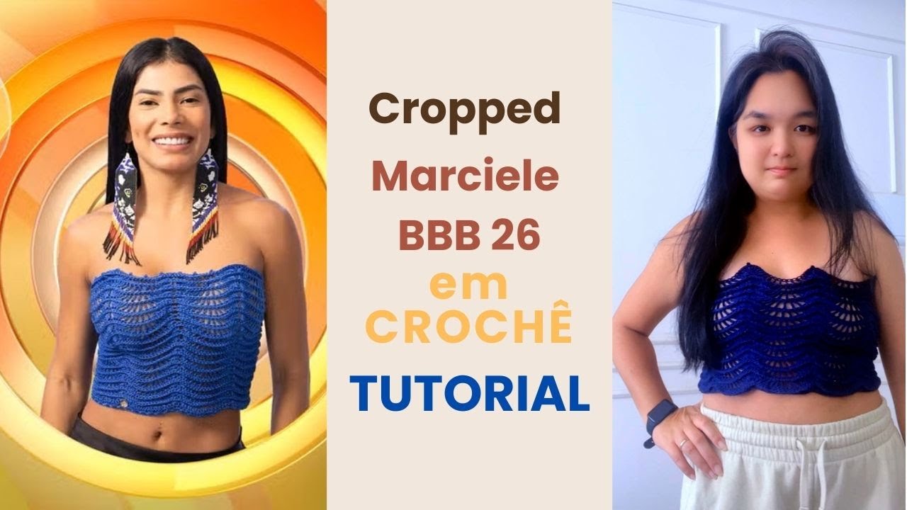 Cropped de Crochê Texturizado | Tutorial Completo Passo a Passo (Inspiração BBB)