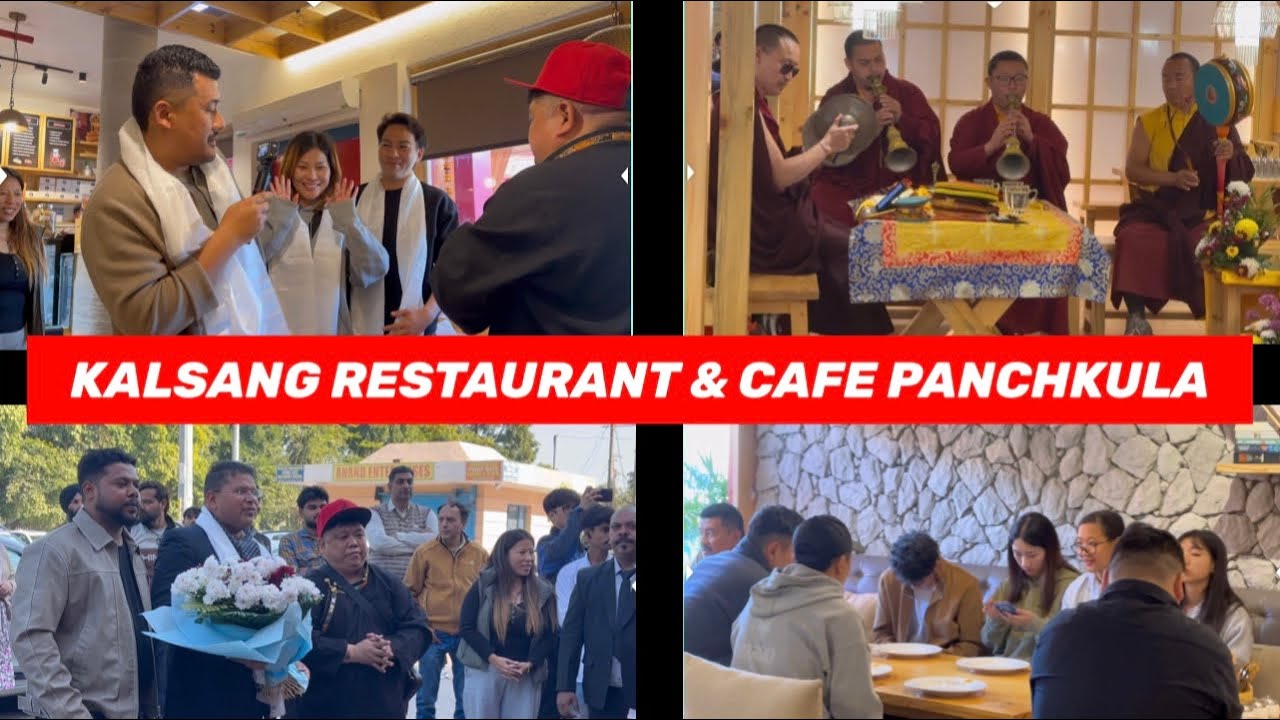 GRAND OPENING CEREMONY OF KALSANG RESTAURANT PANCHKULA HARYANA || #tibetanvlogger #restaurant 