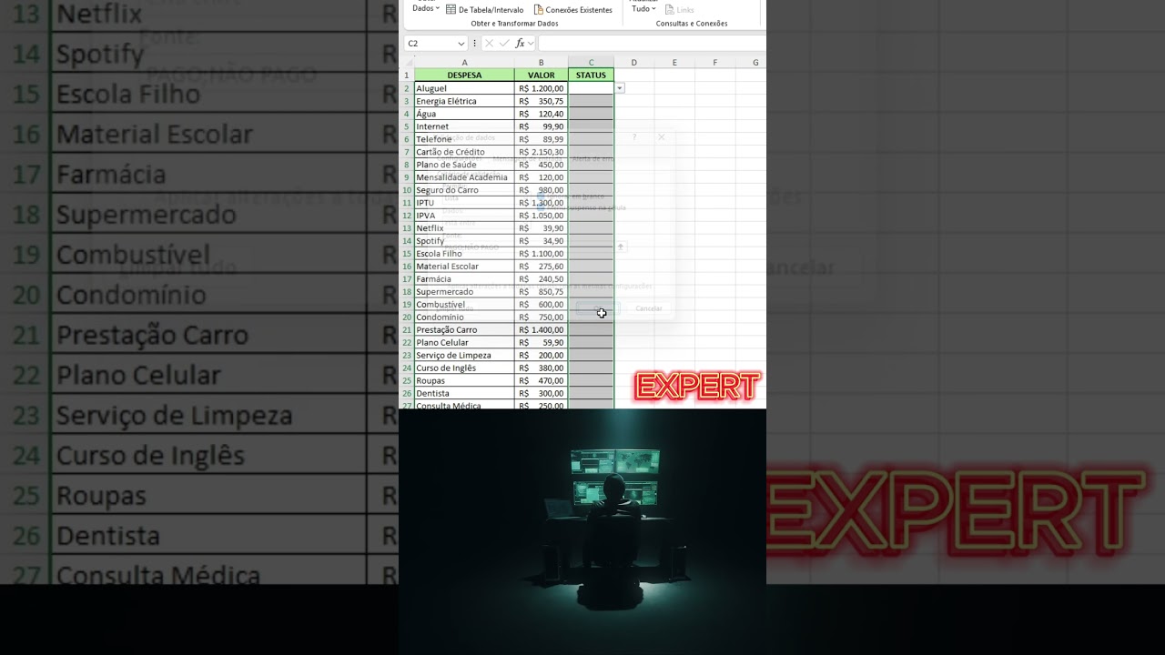 EXCEL - Padronizar e formatar dados #excel #dicas #paravoce #tutorial #padronizar #dados