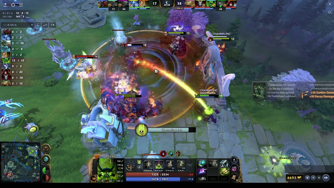 Monster Kill Pugna - Life Drain Offlane | Dota 2 Outplay