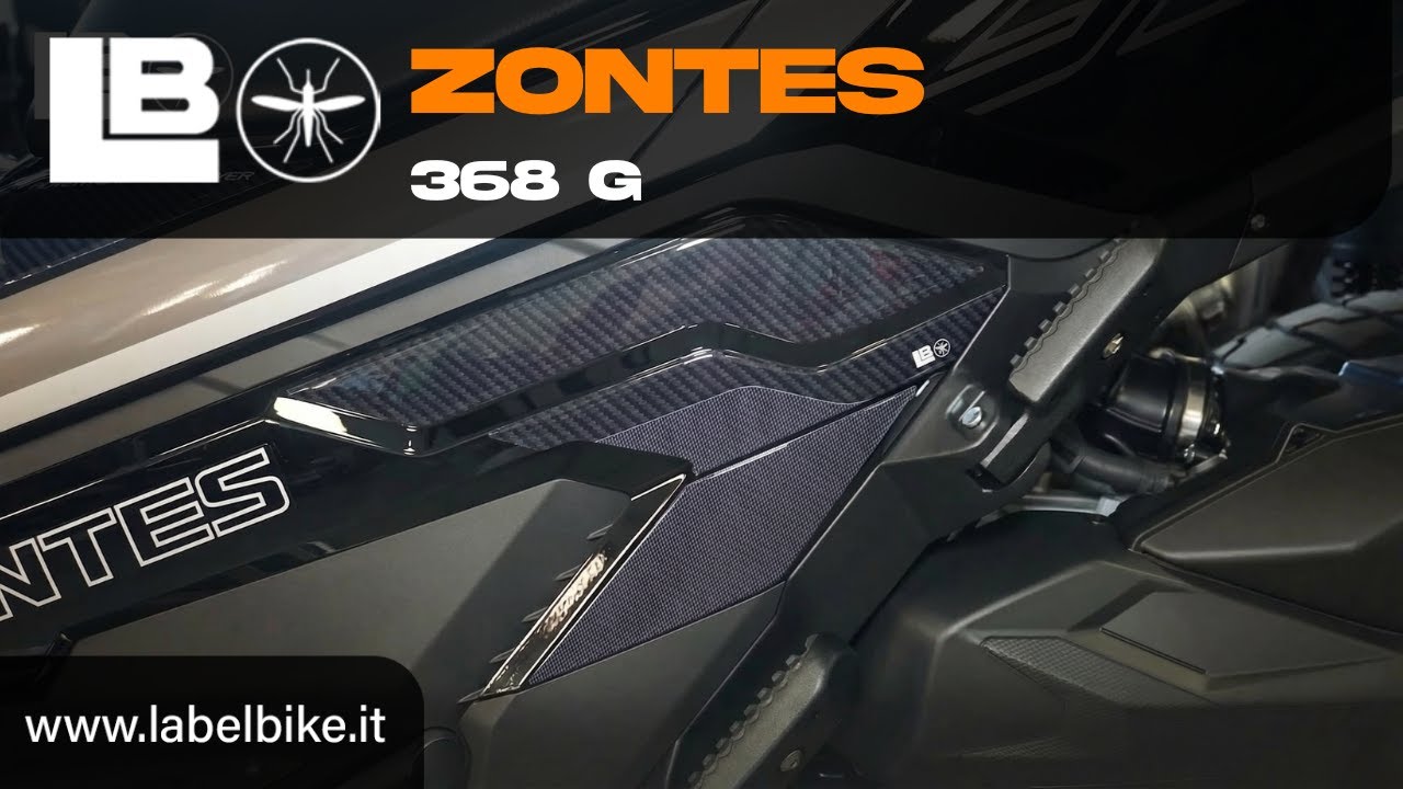 Zontes 368 G (2025) | 3D passenger footrest protectors: quick, clean installation