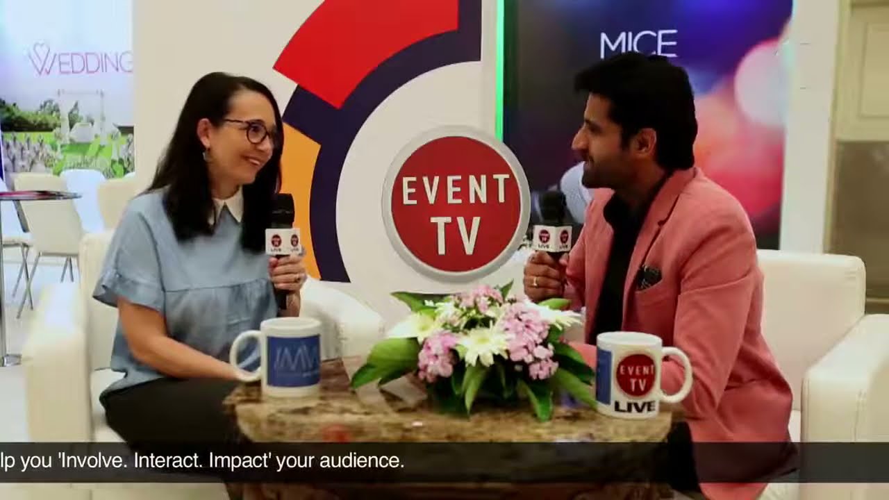 Muriel Saldalamacchia With Manish Sharma for EventTV. 