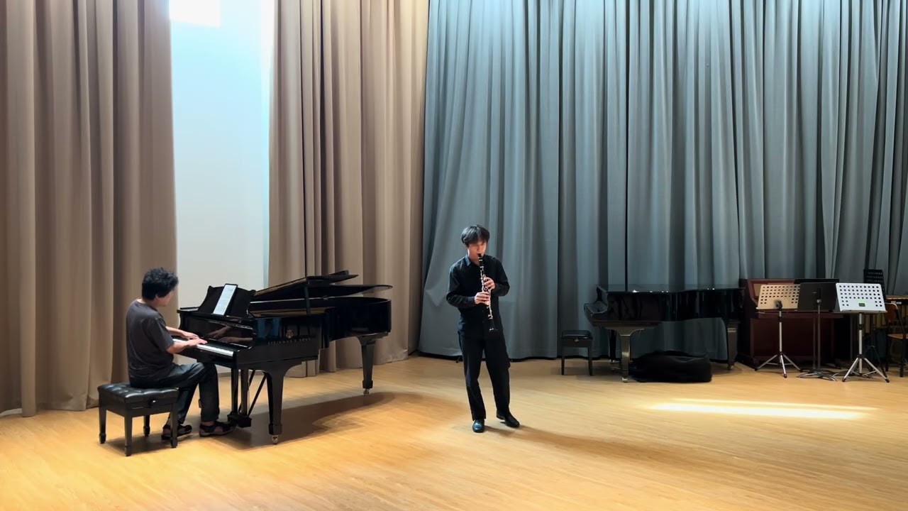 2025.6My final exam for the of my sophomore year Brahms-Clarinet Sonata No.1, op.120 2 and 4movement