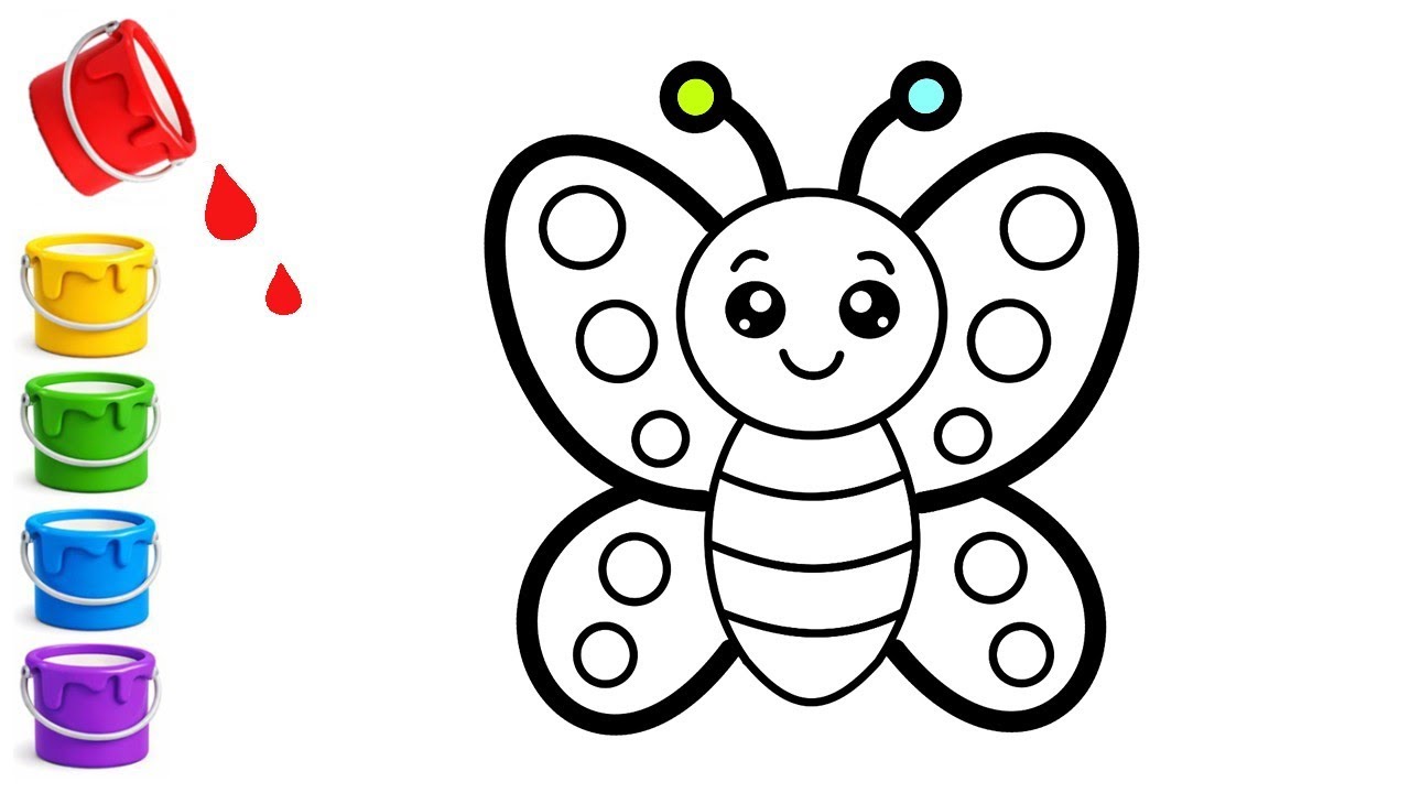 Draw and Color a Butterfly 🦋🎨 | Easy Drawing for Kids