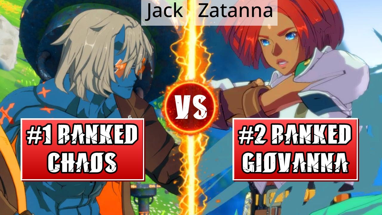 GGST High Level Gameplay | #1 RANKED HAPPY CHAOS (Jack) vs #2 RANKED GIOVANNA (Zatanna)