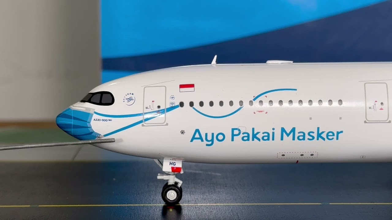 JC Wings Garuda Indonesia A330-900NEO(Ayo Paskai Masker)Review(FHD)