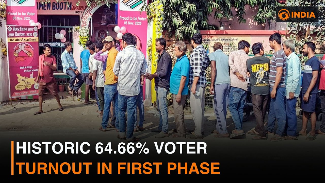 Bihar Elections 2025: Record 64.66% Voter Turnout in Phase 1 | DD India