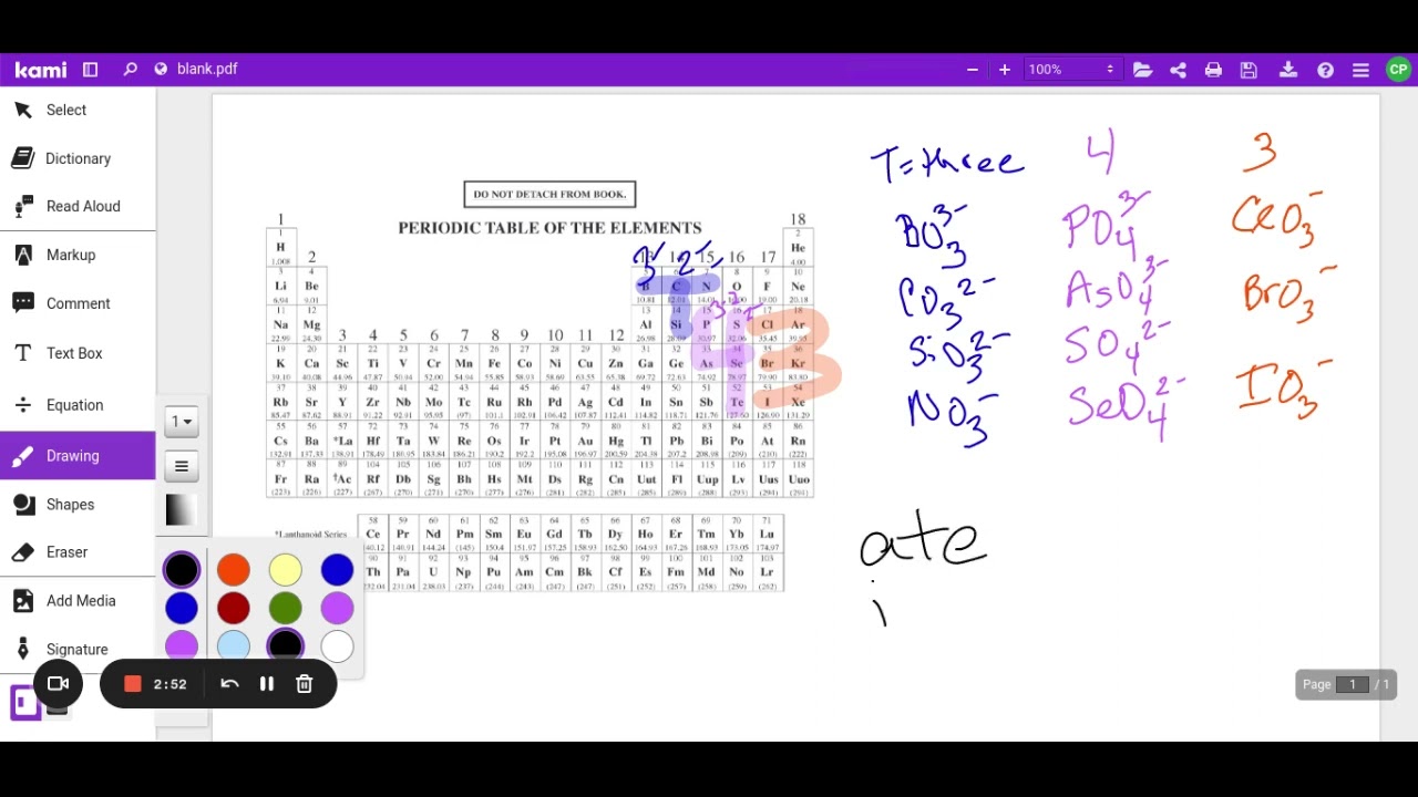 Polyatomic Ions   T43 method