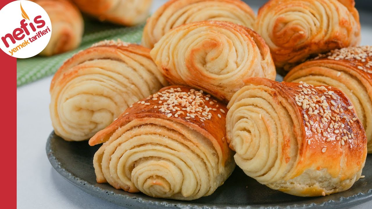 BÜTÜN TEPSİ ANINDA BİTTİ 😮💯 Yumuşacık Tahinli Poğaça Tarifi