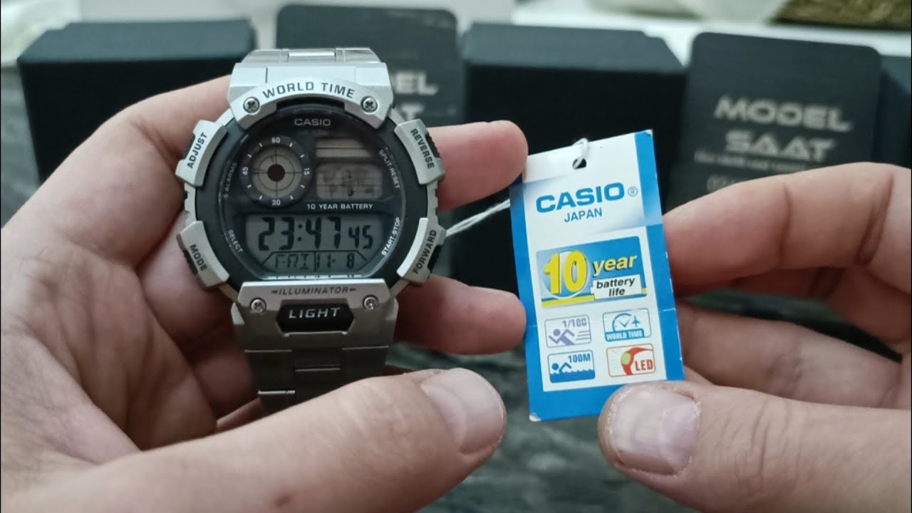casio saat ayarlama AE-1400WHD how to setting time AE-1400WHD