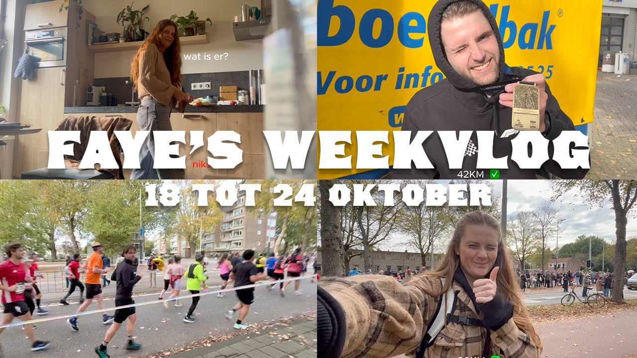 Marathon van Amsterdam rennen | Faye's weekvlog 18 tot 24 oktober