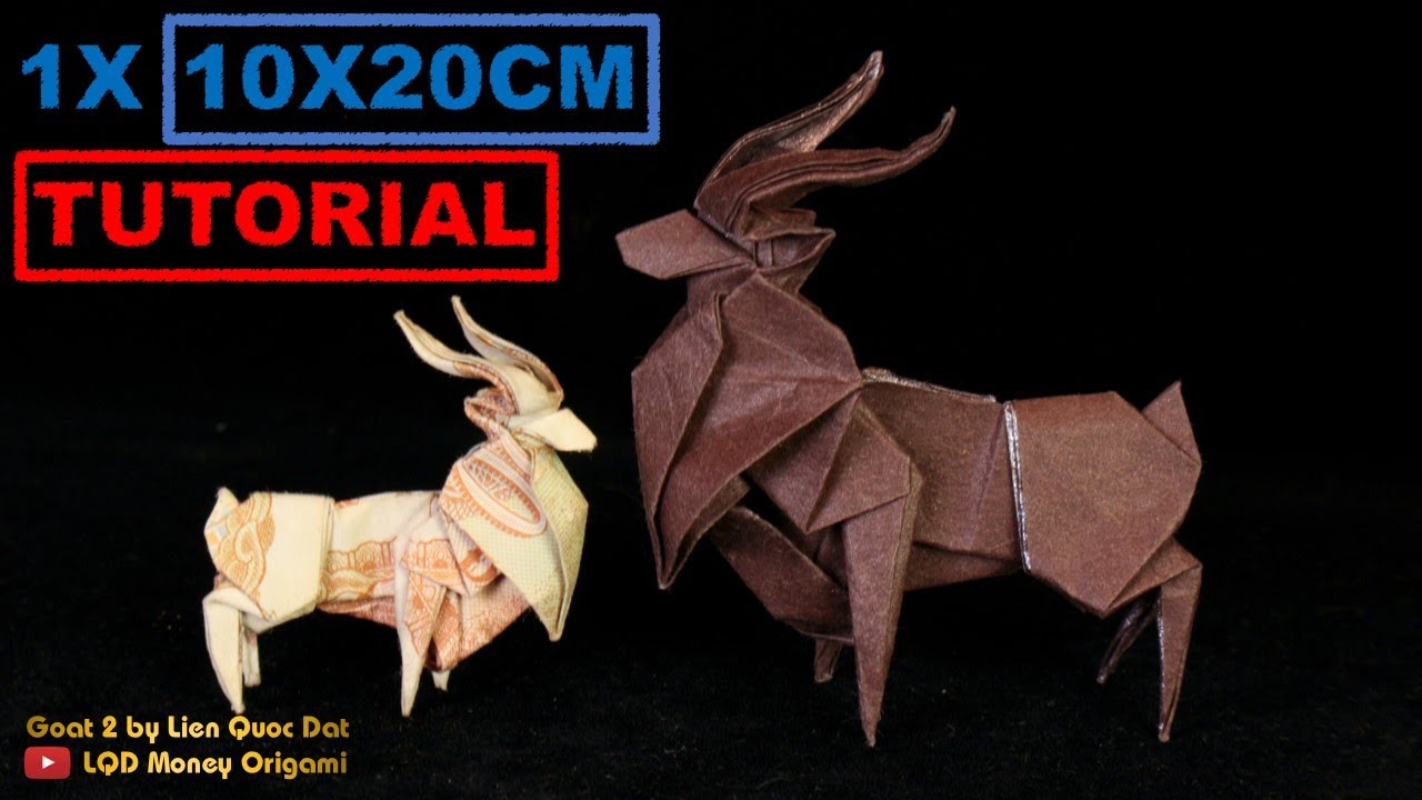 Goat 2 - Mountain goat (Lien Quoc Dat) - LQD Money Origami