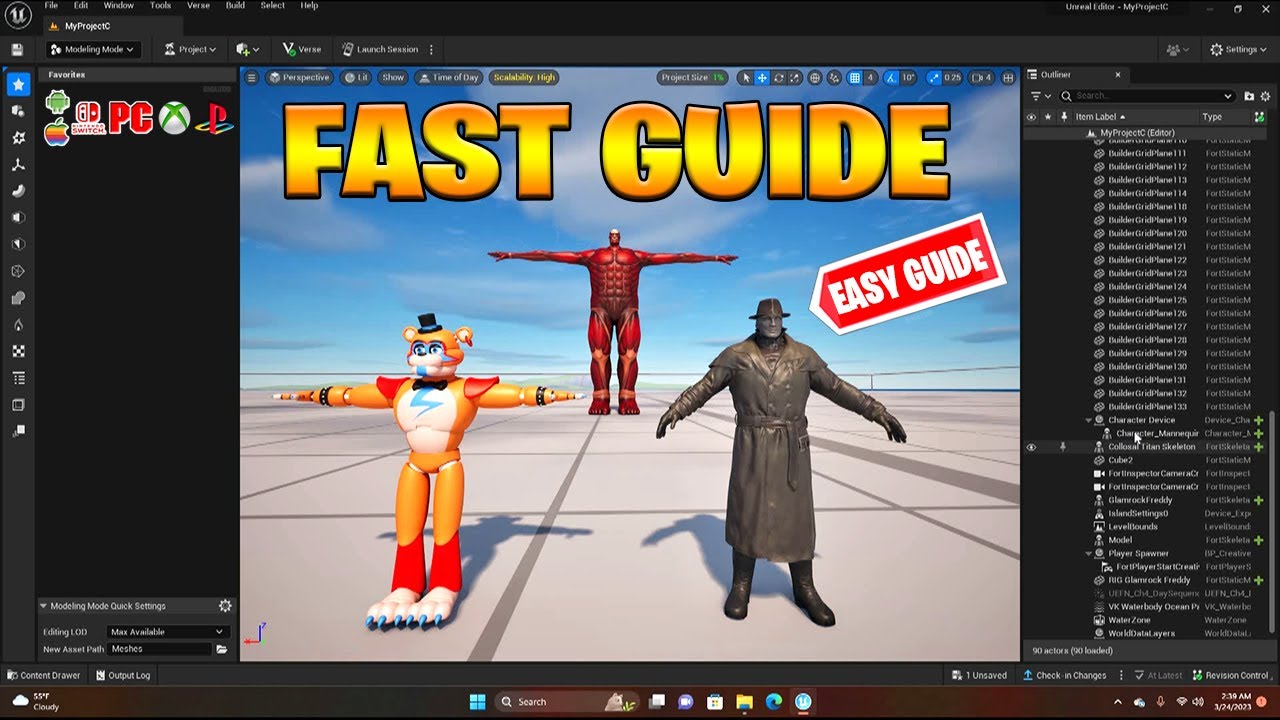Как добавить импортированные 3D-модели в UEFN для начинающих — Creative 2.0 Fortnite! (ЛЕГКО И БЫ...