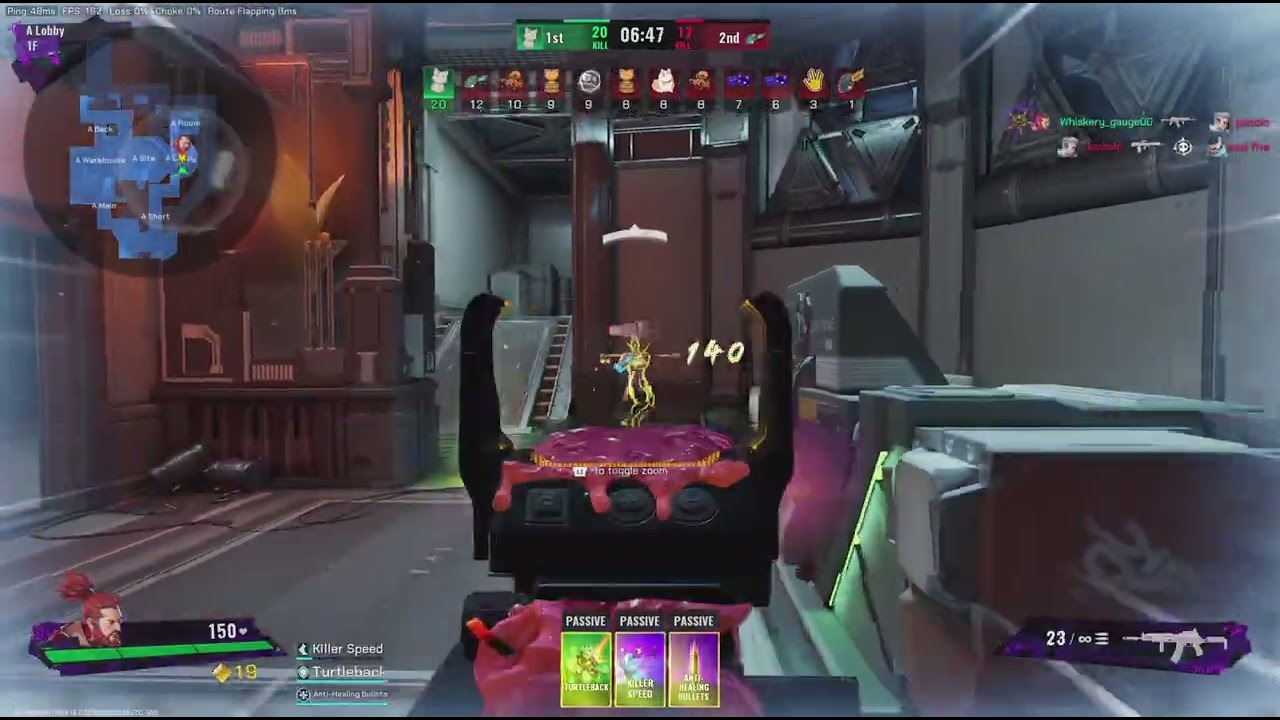 Playing fragpuck free for all