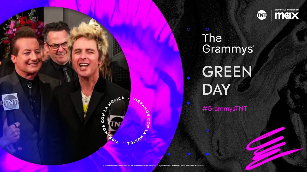Green Day en la Alfombra Roja de los GRAMMYs® 2025